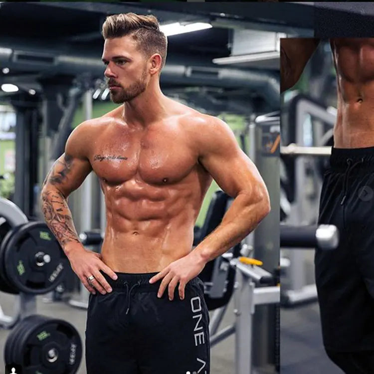 Elastic Waist Sport Shorts for Running Gym