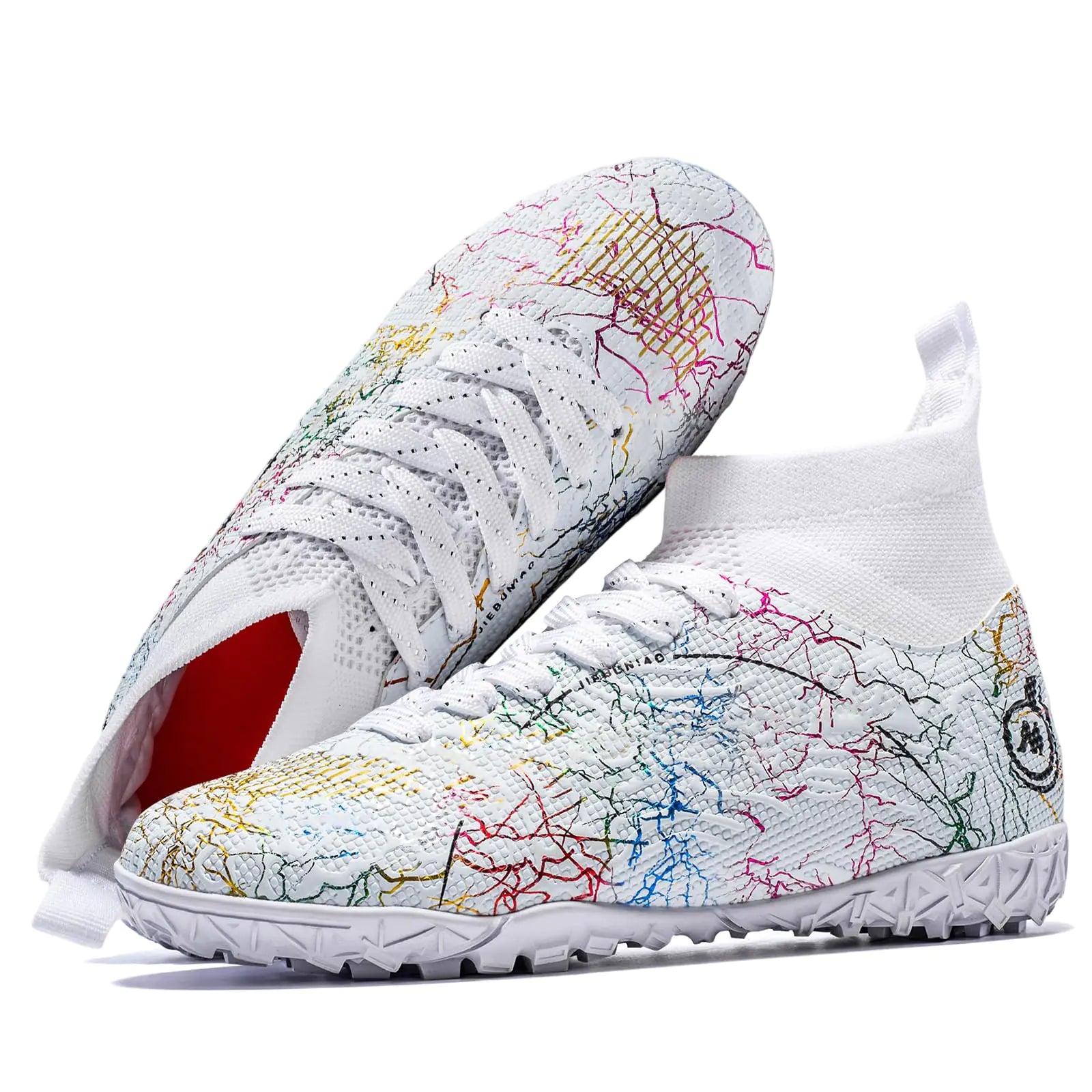 Enudet Boy Soccer Cleats Big Kids Soccer Shoes Professional Soccer Cleats ShoesUnisex Soccer Sneakers for Little Kids Athletic 4 Little Kid