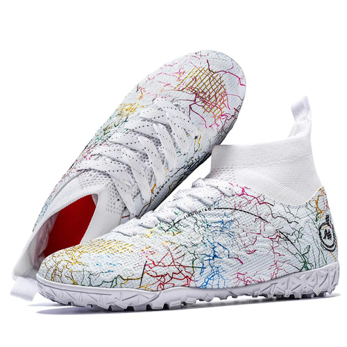 Enudet Boy Soccer Cleats Big Kids Soccer Shoes Professional Soccer Cleats ShoesUnisex Soccer Sneakers for Little Kids Athletic 4 Little Kid